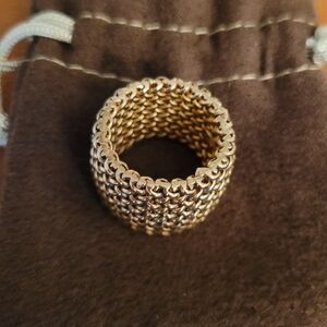 Ross-Simons Italian 14kt Yellow Gold Riso-Link Ring